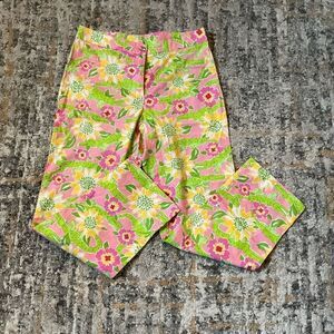VINTAGE LILLY PULITZER CROPPED PANTS! EVC! SZ 0